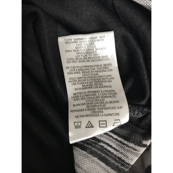 Y2K Almost Famous Top Women Large Mesh Psychedelic Fairy Grunge Ruched Rave Club - Picture 6 of 10